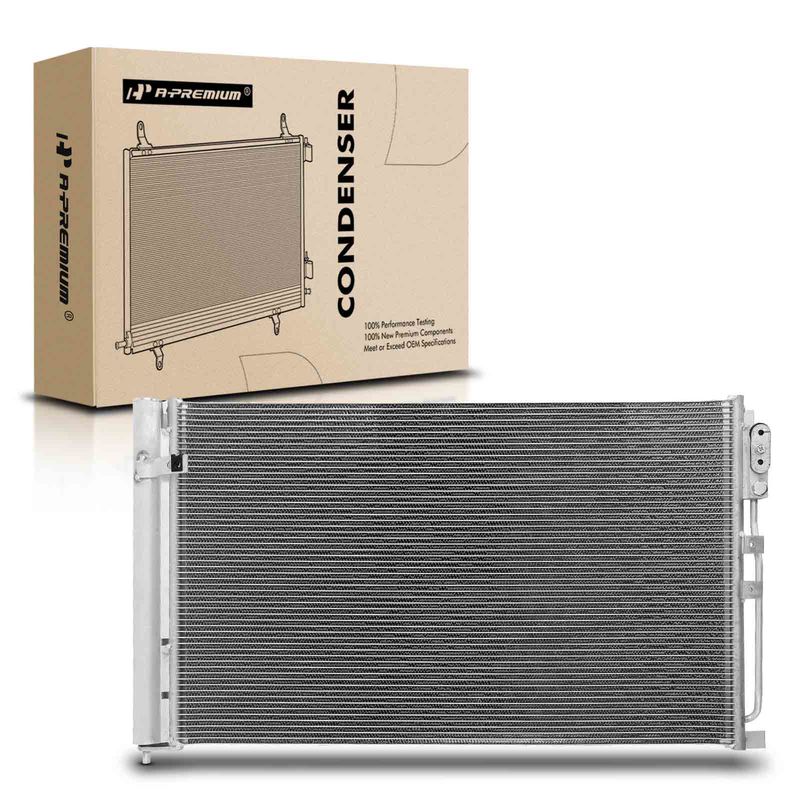 A/C Condenser with Receiver Drier for Infiniti Q50 2016-2019 Q60 2017-2018 2.0L