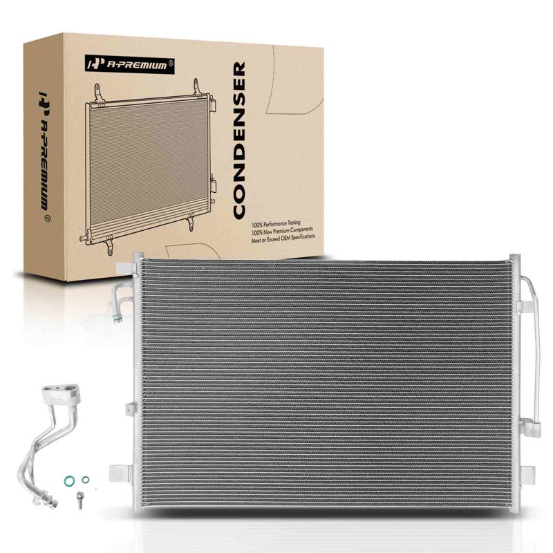 A/C Condenser without Receiver Drier for Nissan Murano 2009-2014 Quest 3.5L