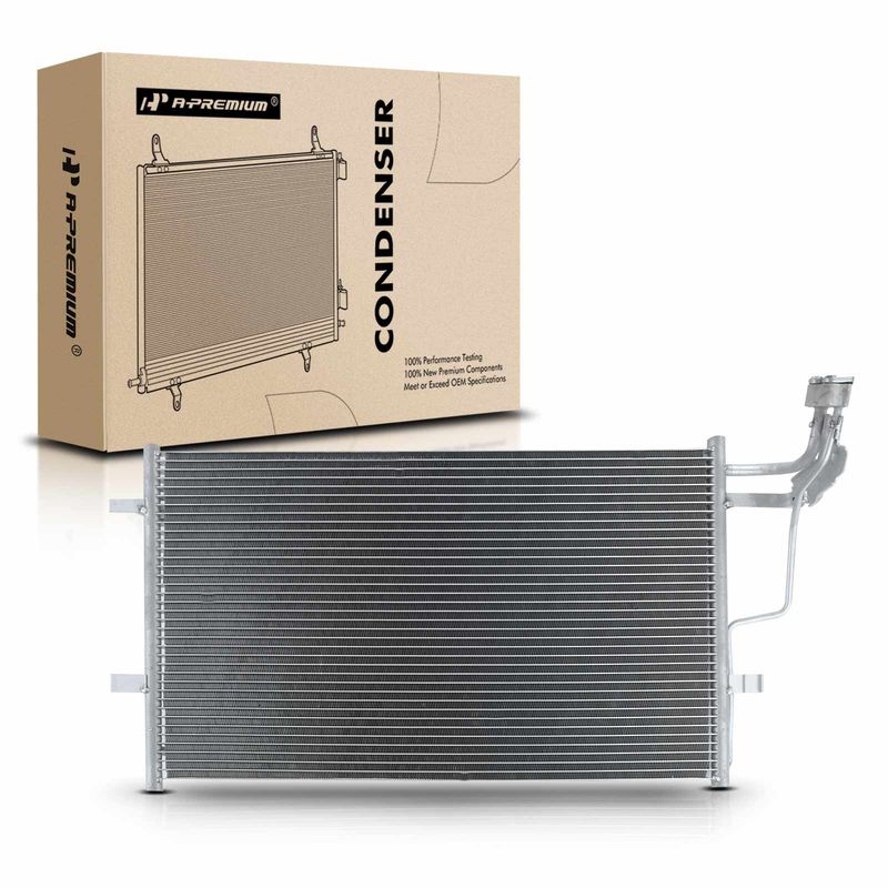A/C Condenser without Receiver Drier for Mazda 3 Sport 2010-2013 Hatchback
