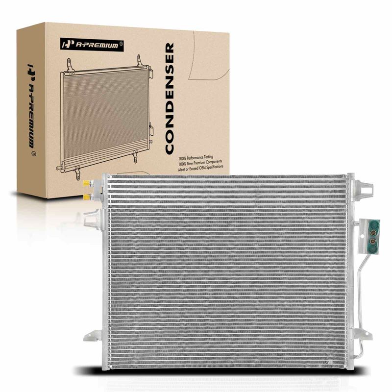 A/C Condenser without Receiver Drier for Chrysler Town & Country 2008-2016 Dodge
