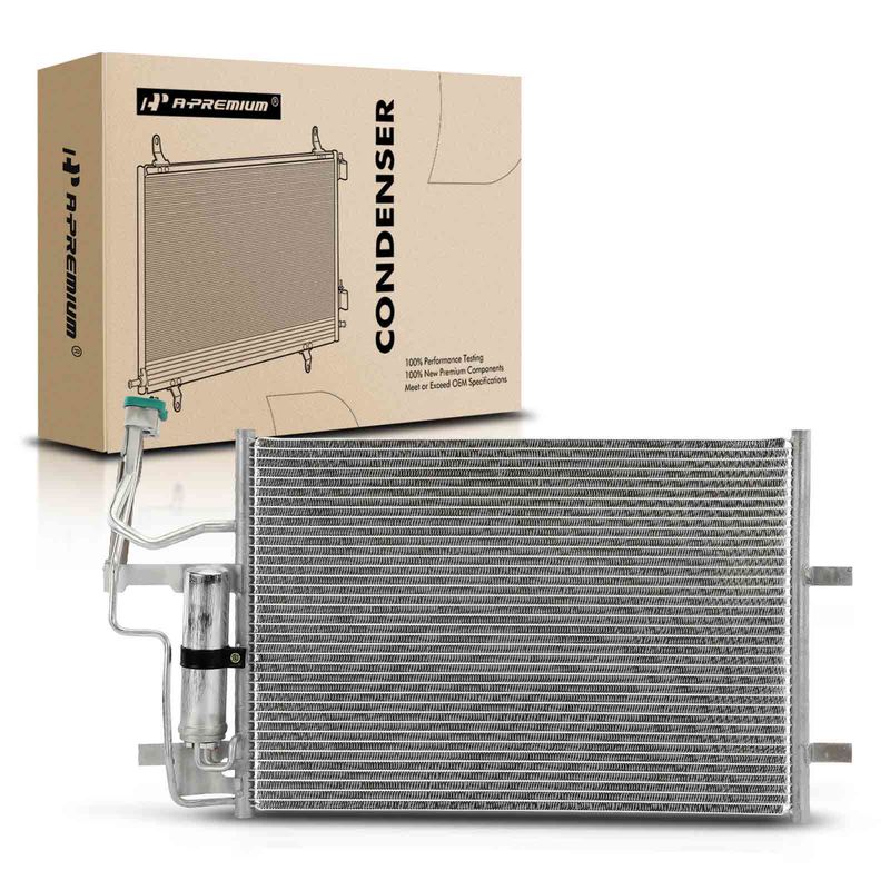 A/C Condenser with Receiver Drier for Mazda 3 2004-2009 5 2006-2010 2.0L 2.3L