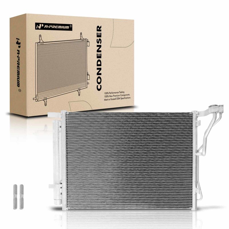 A/C Condenser with Receiver Drier for Hyundai Sonata 2011-2014 Kia Optima