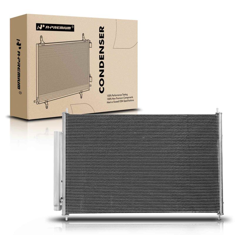 AC Condenser with Receiver Drier for Acura MDX 2007-2013 V6 3.7L