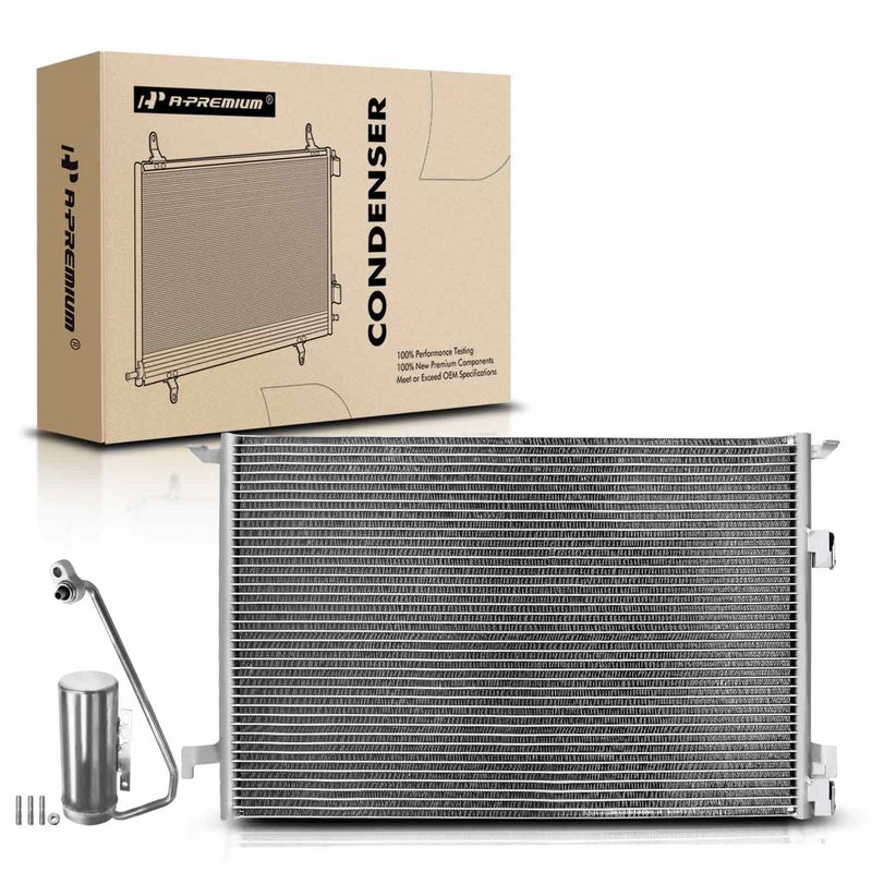 AC Condenser with Receiver Drier for Saab 9-3 2003-2011 9-3X 2010-2011
