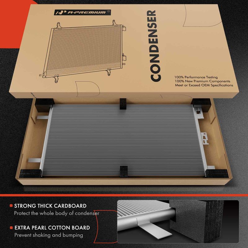 AC Condenser with Receiver Drier for Mercedes-Benz ML350 GL450 R350 ML500 ML320