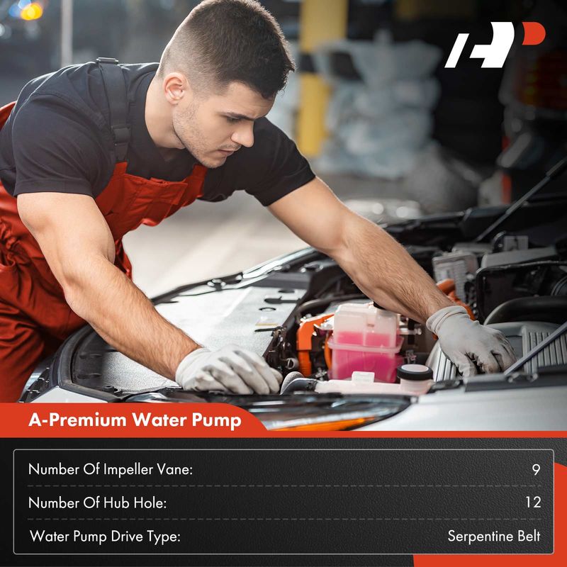 Engine Water Pump with Gasket for Jeep Wrangler 2012-2018 Wrangler JK 2018 3.6L