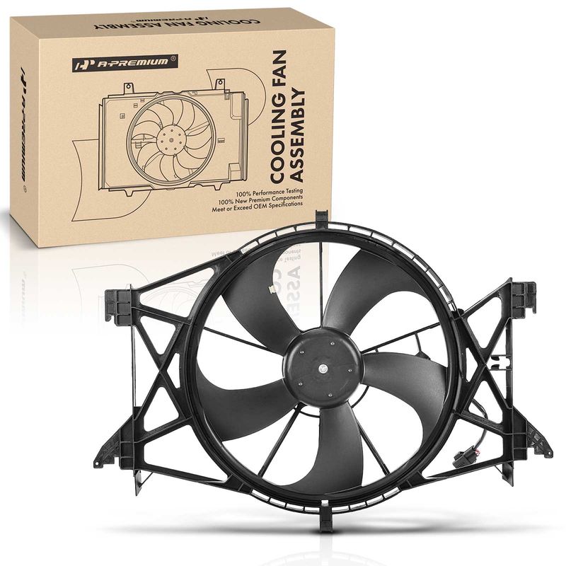 Engine Radiator Cooling Fan Assembly with Shroud for Dodge Ram 1500 2009-2010