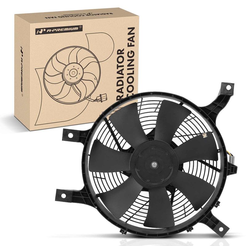 A/C Condenser Cooling Fan Assembly for Nissan Frontier 99-00 Xterra 2000 V6 3.3L