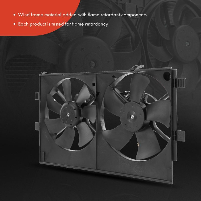 Engine Radiator Cooling Fan Assembly for Mitsubishi Lancer 08-17 RVR 2.0L 2.4L