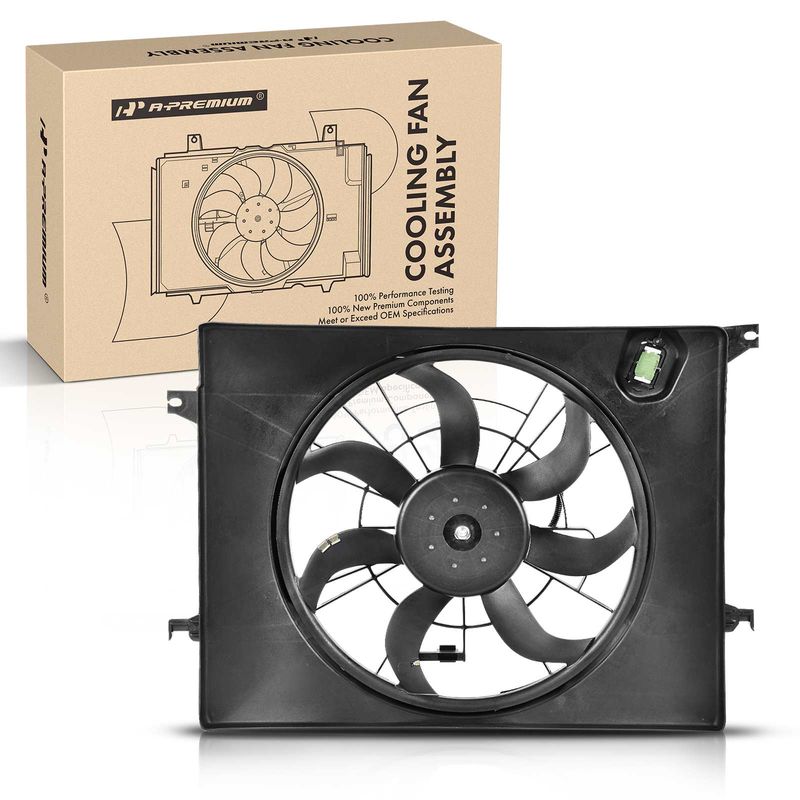 Engine Radiator Cooling Fan Assembly for Hyundai Sonata 11-12 Kia Optima 11-13