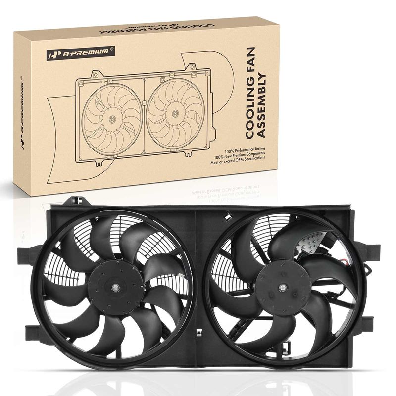 Engine Radiator Cooling Fan Assembly with Motor for Nissan LEAF 2011-2013 EV/BEV