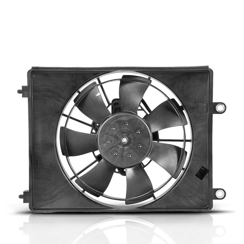 Right A/C Condenser Cooling Fan Assembly with Shroud for Acura ILX 16-21 L4 2.4L