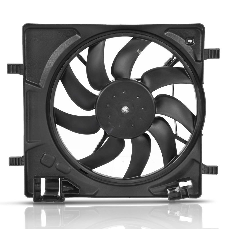 Engine Radiator Cooling Fan Assembly for Chevrolet Spark 13-15 Auto CVT Trans.