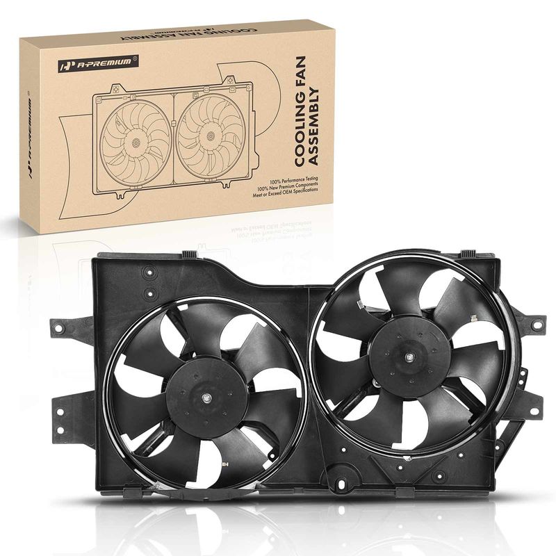 Engine Radiator Cooling Fan Assembly with Shroud for Chrysler Voyager 2000 Dodge