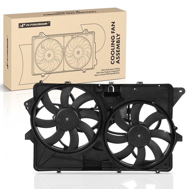Engine Radiator Cooling Fan Assembly with Shroud for Ford Flex 2009 3.5L Petrol