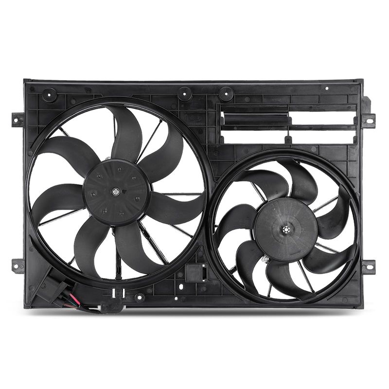 Radiator Cooling Fan Assembly with Brushless Motor for Audi A3 TT VW Golf Jetta