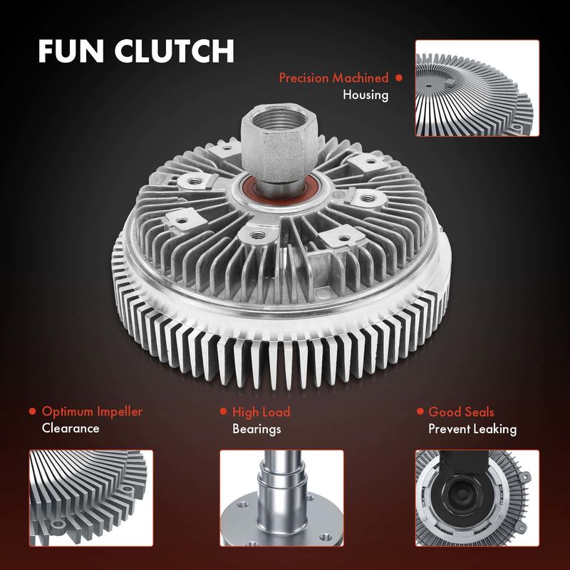 Radiator Cooling Fan Clutch for Chevy C6500 Kodiak GMC C7500 Topkick 2003-2007