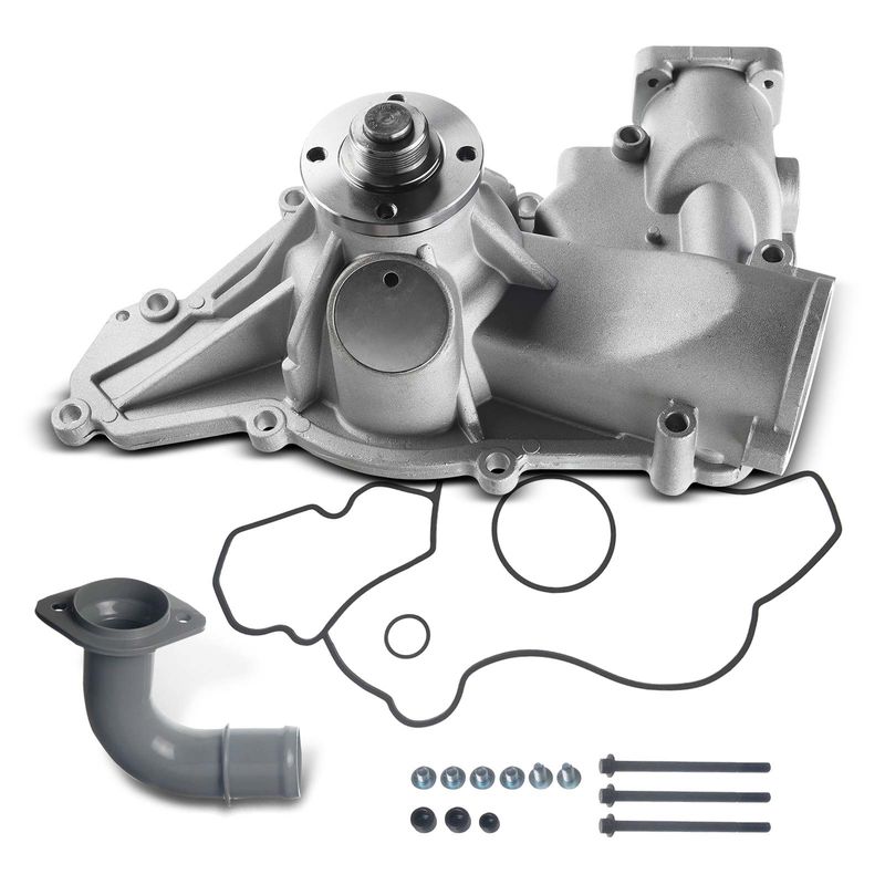 Engine Water Pump with Gasket for Ford F-250 F-350 E-350 Econoline Super Duty