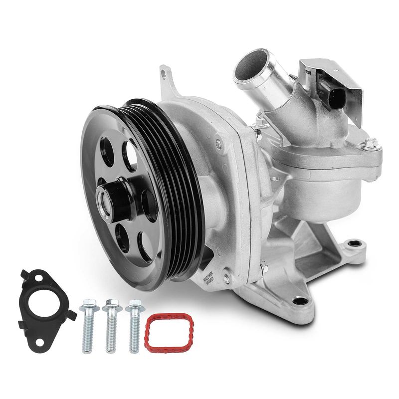 Engine Water Pump with Thermostat for Chevy Malibu Equinox GMC Canyon Buick Regal