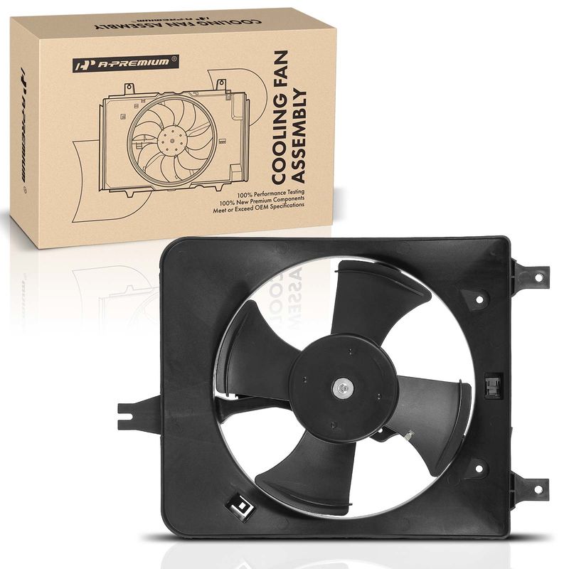 A/C Condenser Cooling Fan Assembly with Motor for Honda Accord 1998-2002 L4 2.3L