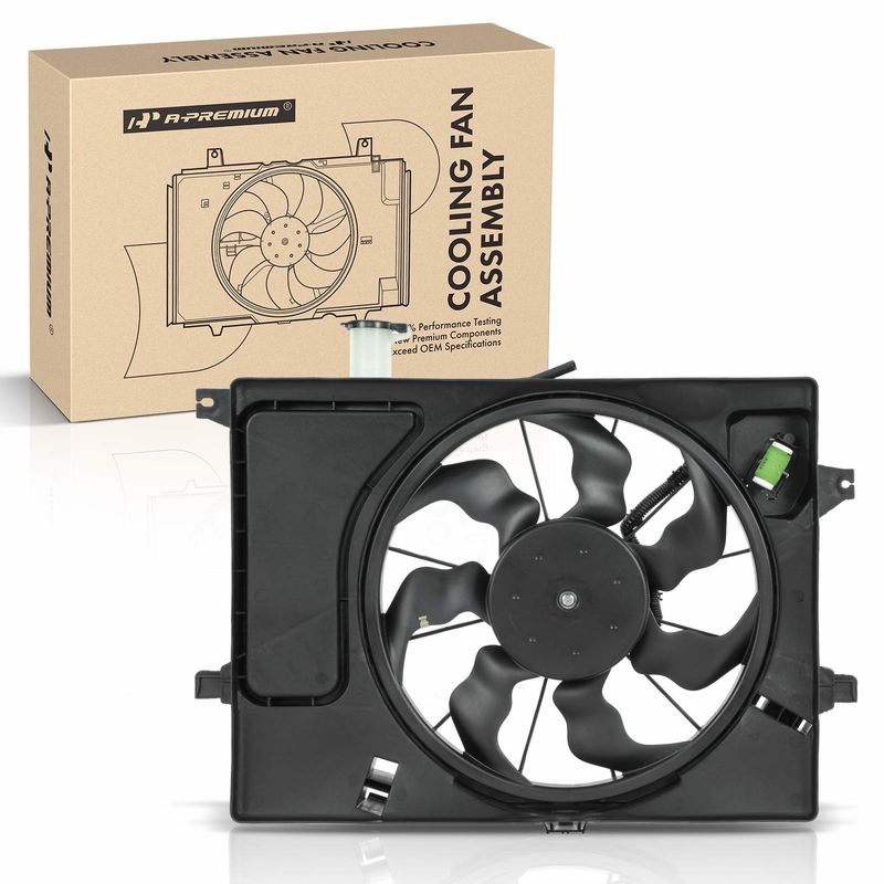 Engine Radiator Cooling Fan Assembly for Hyundai Elantra 2011-2013 Kia Forte
