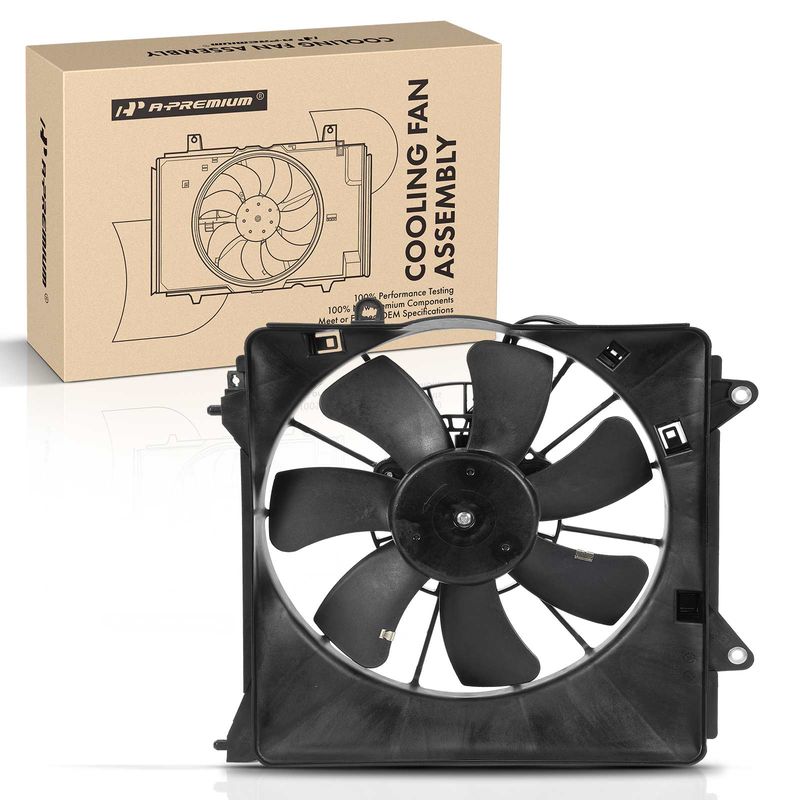 Right Engine Radiator Cooling Fan Assembly with Motor for Honda CR-Z 2011-2016
