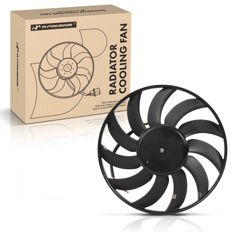 Engine Radiator Cooling Fan without Shroud for Audi A4 2003 2004 2005 L4 1.8L