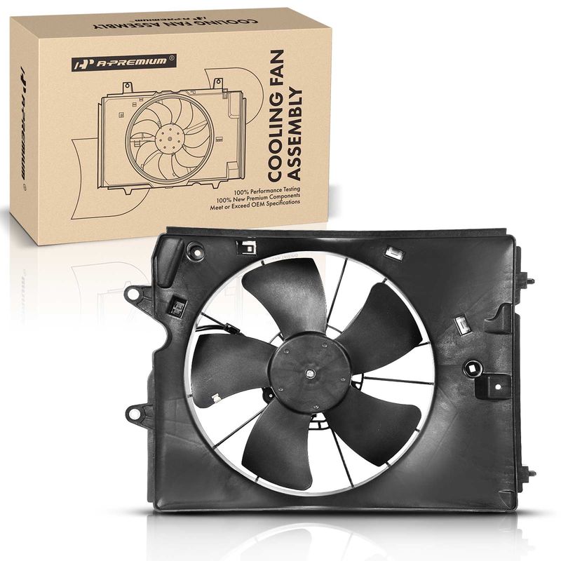 Engine Radiator Cooling Fan Assembly with Shroud for Acura MDX 2007-2009 V6 3.7L