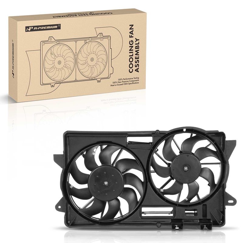 Engine Radiator Cooling Fan Assembly with Shroud for Ford Mustang 2015-2021 2.3L