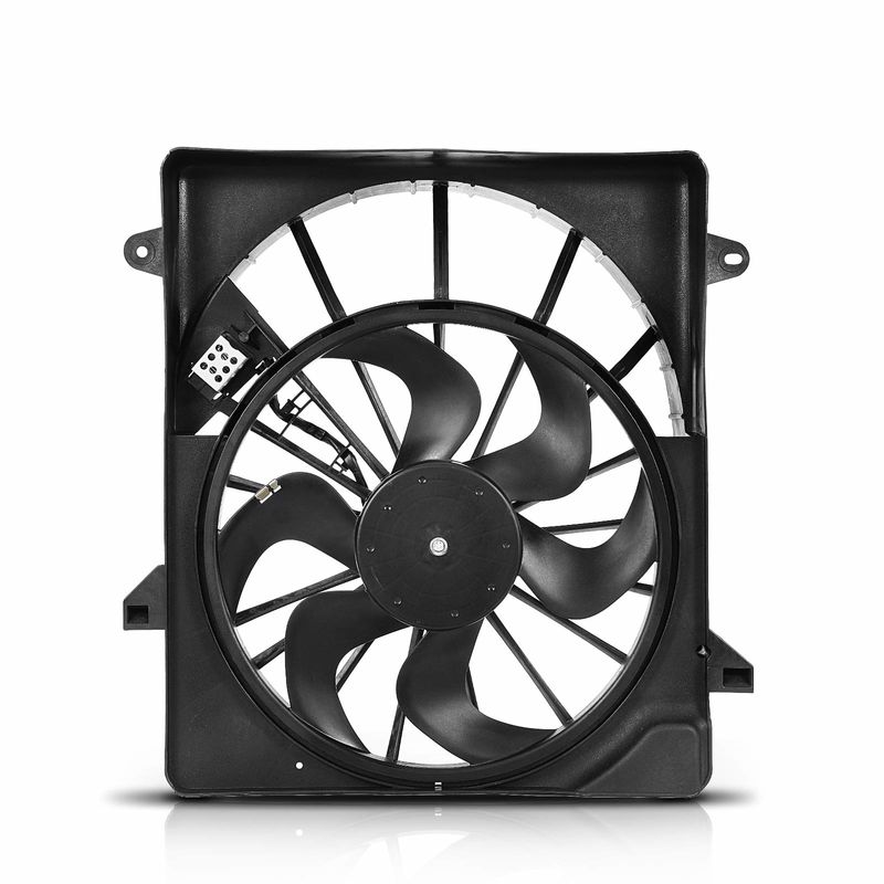Engine Radiator Cooling Fan Assembly with Motor for Jeep Liberty 08-12 3.5L 3.7L