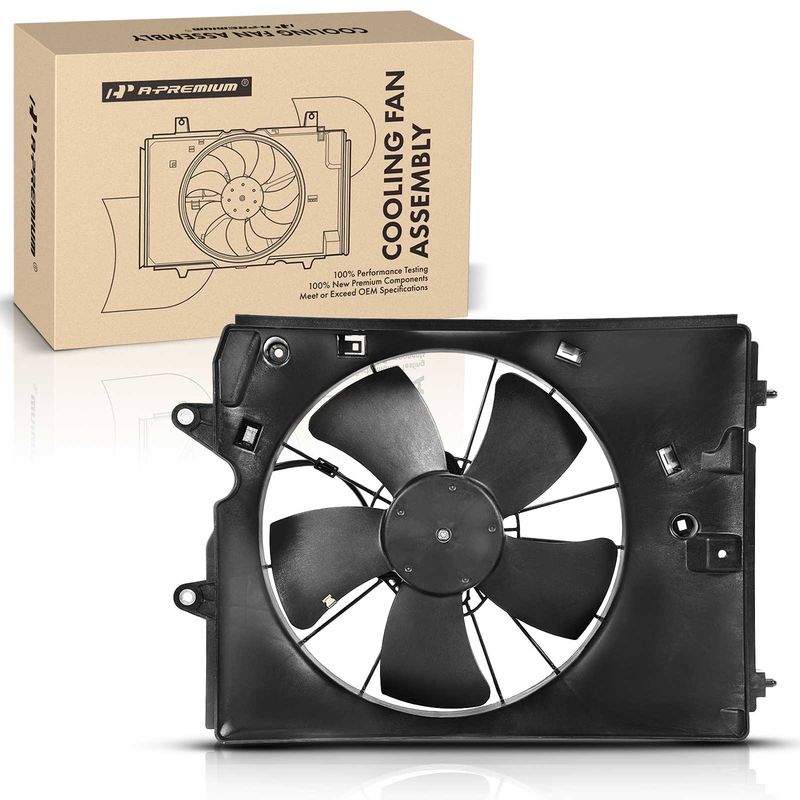 Engine Radiator Cooling Fan Assembly with Shroud for Acura MDX 2010-2013 V6 3.7L