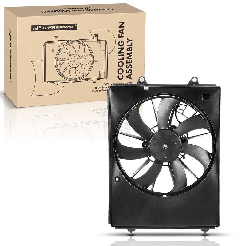 Right A/C Condenser Cooling Fan Assembly for Honda Pilot 16-22 Passport Acura