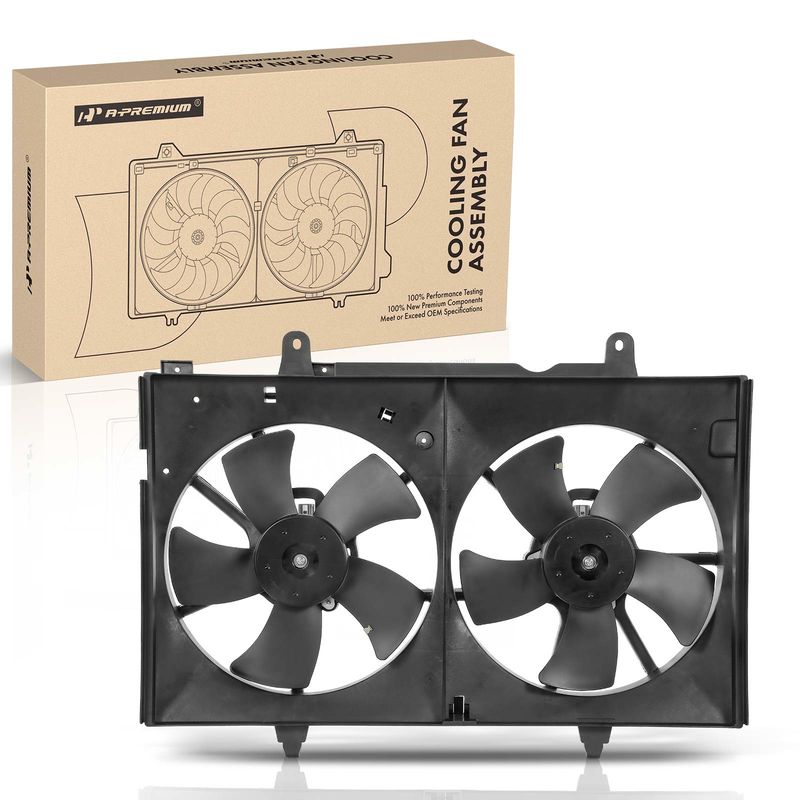 Engine Radiator Cooling Fan Assembly with Shroud for Nissan Quest 2004-2009