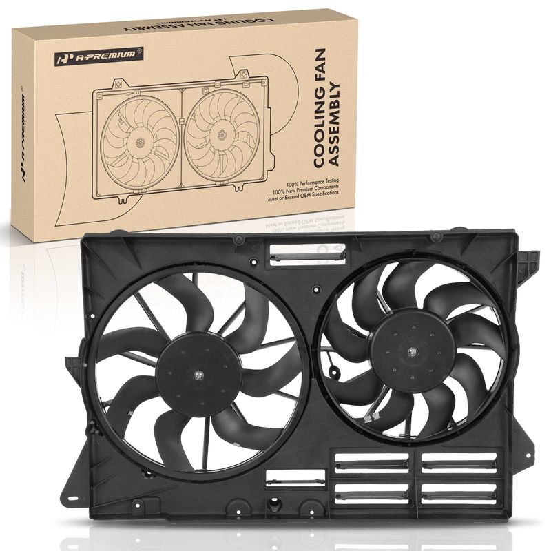Engine Radiator Cooling Fan Assembly for Ford Explorer 13-19 L4 2.3L V6 3.5L