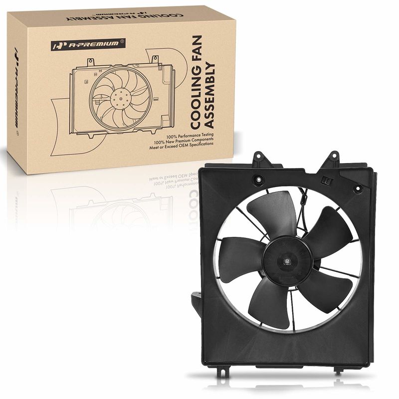 Engine Radiator Cooling Fan Assembly with Shroud for Honda Odyssey 05-10 3.5L