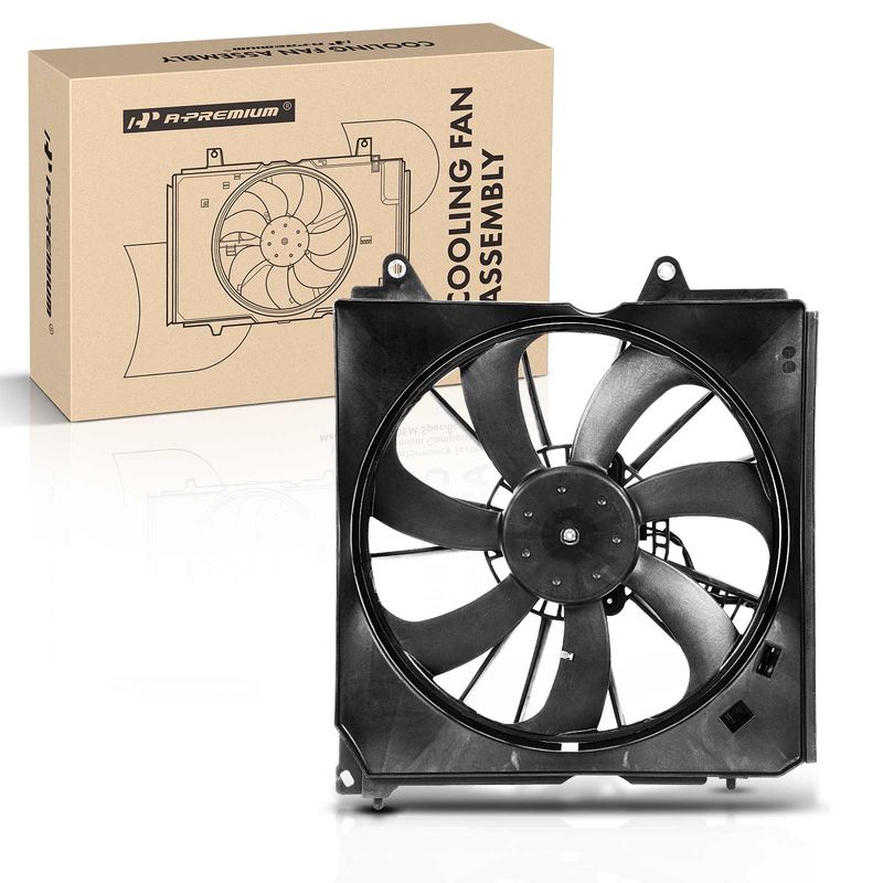 Left Engine Radiator Cooling Fan Assembly with Shroud for Acura TLX 15-20 3.5L