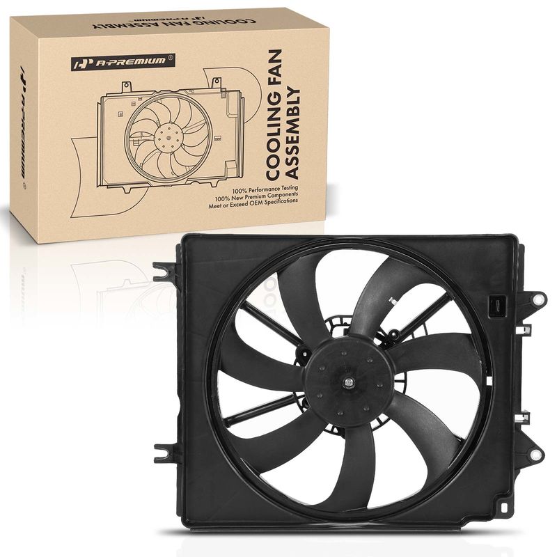 Right Engine Radiator Cooling Fan Assembly with Shroud for Honda CR-V 2017-2022