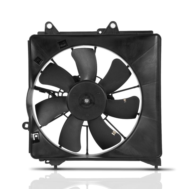 A/C Condenser Cooling Fan Assembly with Shroud for Honda Fit 2009-2013 1.5L
