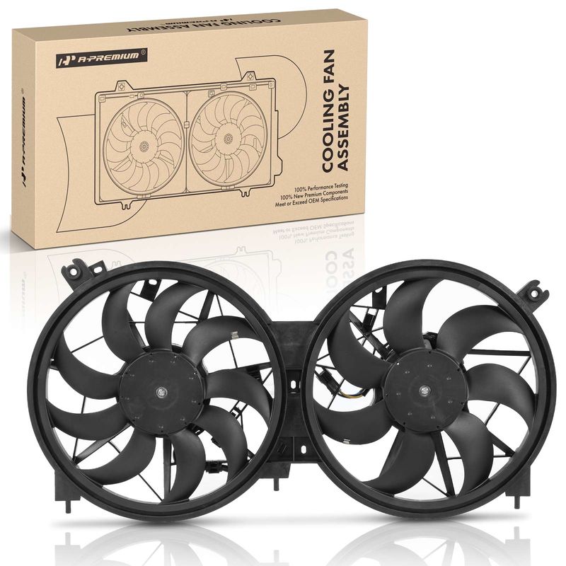 Engine Radiator Cooling Fan Assembly with Shroud for Nissan Murano 2015-2019