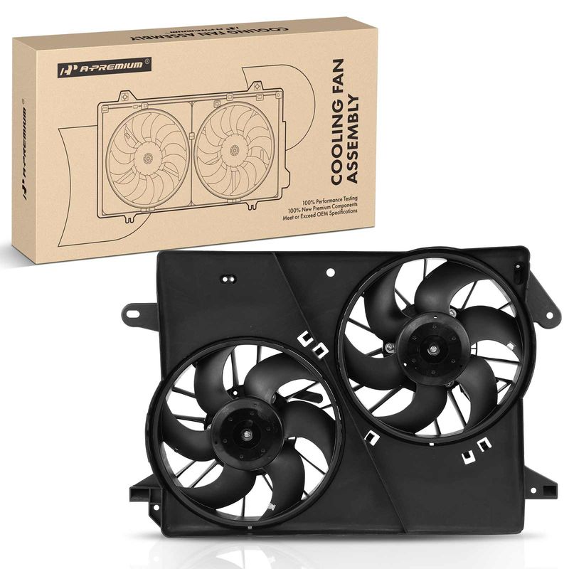 Engine Radiator Cooling Fan Assembly with Shroud for Chrysler 300 2005-2008