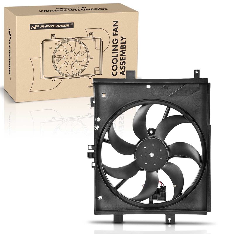 Engine Radiator Cooling Fan Assembly for Nissan Versa 2012-2019 Versa Note 1.6L