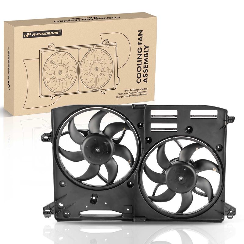 Engine Radiator Cooling Fan Assembly with Shroud for Ford Fusion 2014-2016 1.5L