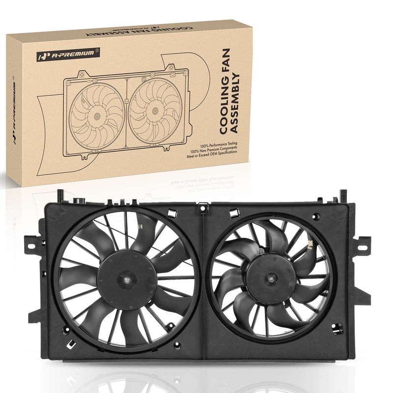 Engine Radiator Cooling Fan Assembly with Shroud for Buick LaCrosse 08-09 Chevy
