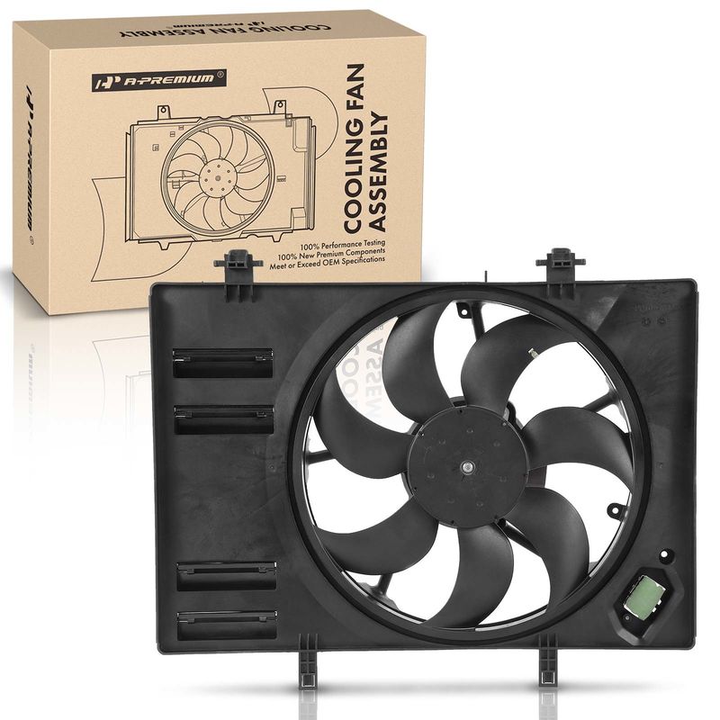Engine Radiator Cooling Fan Assembly with Shroud for Ford EcoSport 2018-2021