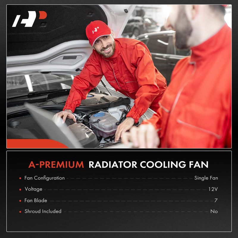 Engine Radiator Cooling Fan Assembly for Mini Cooper 07-16 Cooper Paceman 1.6L