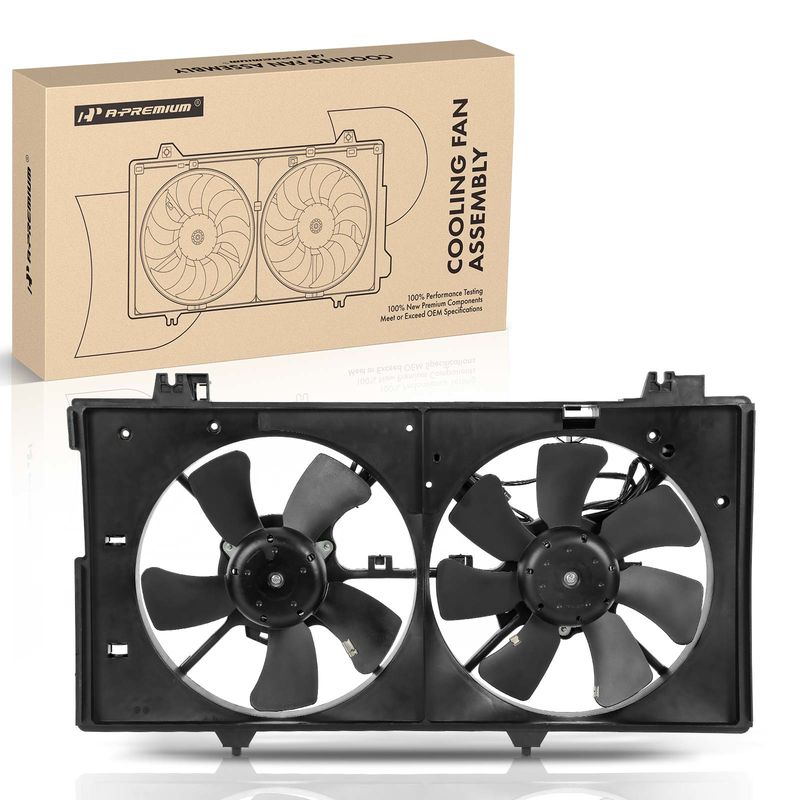 Engine Radiator Cooling Fan Assembly with Motor for Mazda 6 2003-2008 V6 3.0L
