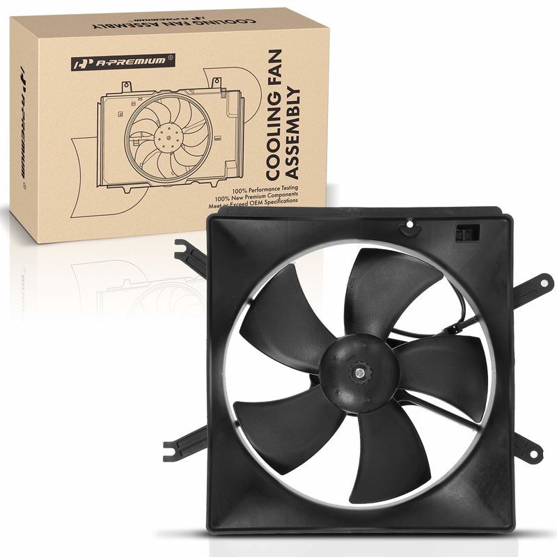 Left Engine Radiator Cooling Fan Assembly with Shroud for Acura Integra 94-01