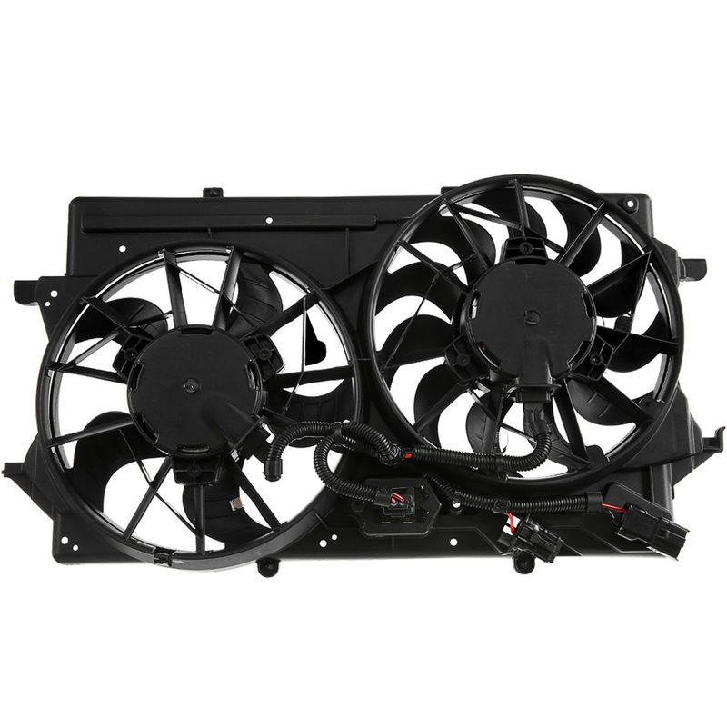 Dual Fan Assembly w/o Controller 200W for Ford Focus L4 2.0L 2001-2004