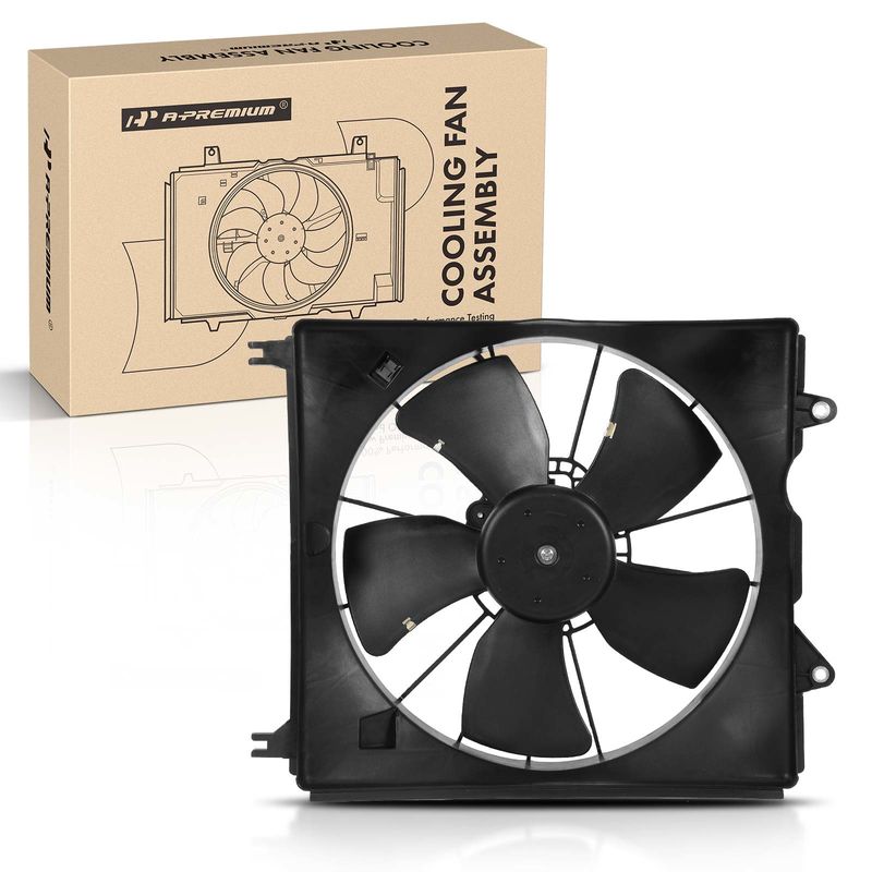 Engine Radiator Cooling Fan Assembly with Motor for Acura RDX 2007-2012 L4 2.3L