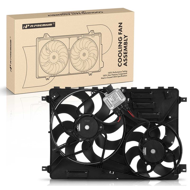 Engine Radiator Cooling Fan Assembly for Land Rover LR2 Discovery Sport